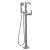 Delta T4797-SSFL-LHP 42 1/2" Single Handle Floor Mount Tub Filler with Hand Shower - Less Handle in Stainless Steel