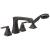 Delta T4764-RB Ashlyn 6 5/8" Double Handle Deck Mounted Roman Tub Faucet with Hand Shower in Venetian Bronze
