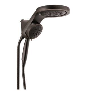 Delta 58680-RB25 Universal Showering HydroRain 12 1/4" 2.5 GPM H2Okinetic Multi Function Two-in-One Showerhead and Handshower in Venetian Bronze