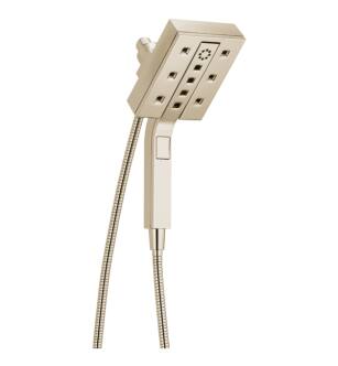 Delta 58473-PN-PR Universal Showering 6" In2ition Multi-Function Two-in-One Shower with H2Okinetic Technology in Lumicoat Polished Nickel