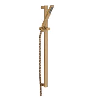 Delta 57530-CZ Vero 7 7/8" 1.75 GPM Premium Single Function Handshower and Slidebar in Champagne Bronze