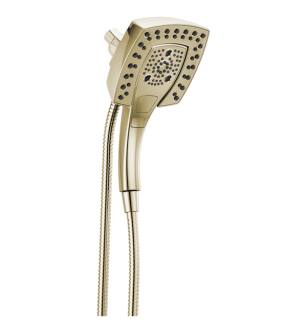 Delta 58474-PN-PR Showering 5 3/4" Wall Mount 1.75 GPM In2ition Multi-Function Two-in-One Shower Head with H2Okinetic in Lumicoat Polished Nickel