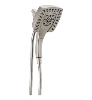 Delta 58474-SS-PR Universal Showering 5 3/4" Wall Mount 1.75 GPM In2ition Multi-Function Two-in-One Shower Head with H2Okinetic Technology in Lumicoat Stainless
