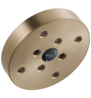 Delta RP70175CZ Universal Showering 5 3/8" Raincan Single-Setting Shower Head with H2Okinetic Technology in Champagne Bronze