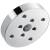 Delta RP70175PR Universal Showering 5 3/8" Raincan Single-Setting Shower Head with H2Okinetic Technology in Lumicoat Chrome
