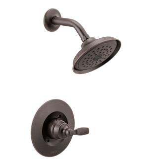 Delta T14232-RB Woodhurst Wall Mount Shower Trim with Single Function Showerhead in Venetian Bronze
