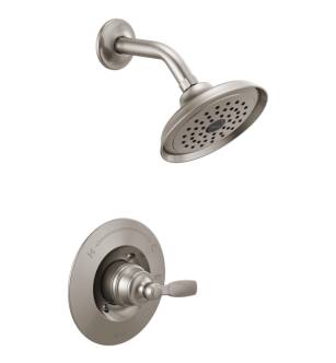 Delta T14232-SS Woodhurst Wall Mount Shower Trim with Single Function Showerhead in Stainless Steel