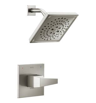 Delta T14243-SS-PR Trillian Monitor 14 Series Pressure Balanced Shower Only Trim with Multi-Function Showerhead in Lumicoat Stainless