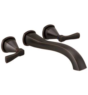 Delta T5776-RBWL Stryke 2 5/8" Double Handle Wall Mount Roman Tub Faucet in Venetian Bronze