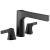 Delta T2774-BL Zura 8 1/2" Double Handle Deck Mounted Roman Tub Faucet in Matte Black