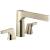 Delta T2774-PN Zura 8 1/2" Double Handle Deck Mounted Roman Tub Faucet in Polished Nickel