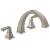 Delta T2751-SS Dryden 7 7/8" Double Handle Deck Mounted Roman Tub Faucet in Stainless Steel