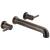 Delta T5759-RBWL Contemporary 2 1/2" Double Handle Wall Mount Roman Tub Faucet in Venetian Bronze