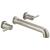 Delta T5759-SSWL Contemporary 2 1/2" Double Handle Wall Mount Roman Tub Faucet in Stainless Steel