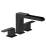 Delta T2768-BL Ara 6 3/4" Double Handle Roman Tub Trim with Channel Spout in Matte Black