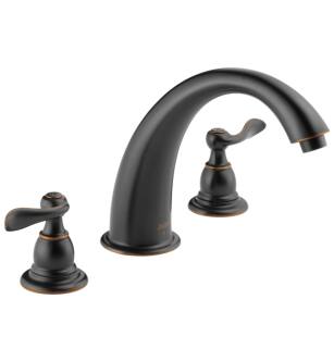 Delta BT2796-OB Windemere 7 1/8" Double Handle Deck Mounted Roman Tub Faucet in Oil Rubbed Bronze