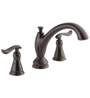 Delta T2794-RB Linden 7 7/8" Double Handle Deck Mounted Roman Tub Trim in Venetian Bronze