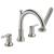 Delta T4759-SS Trinsic 10" Double Handle Deck Mounted Roman Tub Faucet with Hand Shower in Stainless Steel