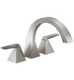 Delta T2746-SS-PR Trillian 8 3/4" Double Handle Deck Mounted Roman Tub Faucet in Lumicoat Stainless