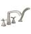 Delta T47766-SS Stryke 9 1/4" Double Cross Handle Deck Mounted Roman Tub Faucet Trim with Handshower in Stainless Steel