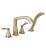 Delta T4776-CZ Stryke 9 1/4" Double Lever Handle Deck Mounted Roman Tub Faucet Trim with Handshower in Champagne Bronze