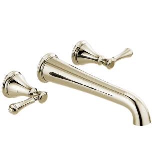 Delta T5797-PNWL Traditional 3 1/8" Double Handle Wall Mount Roman Tub Faucet in Polished Nickel