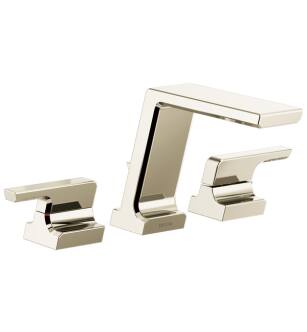 Delta T2799-PN-PR Pivotal 7 1/8" Double Handle Deck Mounted Roman Tub Faucet Trim in Lumicoat Polished Nickel