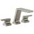 Delta T2799-SS-PR Pivotal 7 1/8" Double Handle Deck Mounted Roman Tub Faucet Trim in Lumicoat Stainless