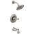 Delta T14432-SS Woodhurst Monitor 14 Series Pressure Balanced Tub and Shower Faucet Trim with Showerhead in Stainless Steel