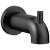 Delta RP73371BL Trinsic 6 1/8" Wall Mount Tub Spout with Pull-Up Diverter in Matte Black