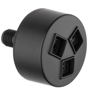 Delta SH5003-BL HydraChoice Body Spray Soothing Spray Head with H2Okinetic Technology in Matte Black