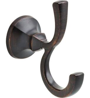 Delta 76435-RB Ashlyn 5" Wall Mount Double Robe Hook in Venetian Bronze