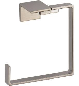 Delta 77746-SS Vero 6 1/2" Wall Mount Towel Ring in Stainless Steel