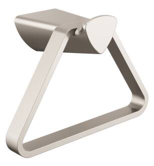 Delta 77446-SS Zura 7" Wall Mount Triangular Towel Ring in Stainless Steel