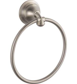 Delta 79446-SS Linden 6 1/2" Wall Mount Towel Ring in Stainless Steel