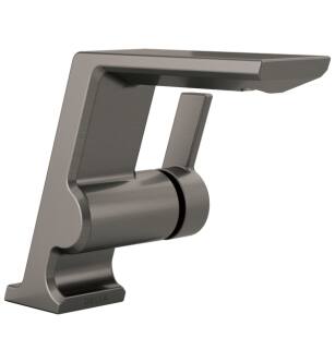 Delta 599-KS-PR-MPU-DST Pivotal 5 1/2" Single Handle 1.2 GPM Bathroom Faucet with Less Pop-Up Drain in Lumicoat Black Stainless