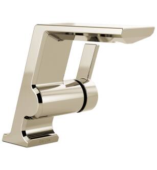 Delta 599-PN-PR-MPU-DST Pivotal 5 1/2" Single Handle 1.2 GPM Bathroom Faucet with Less Pop-Up Drain in Lumicoat Polished Nickel