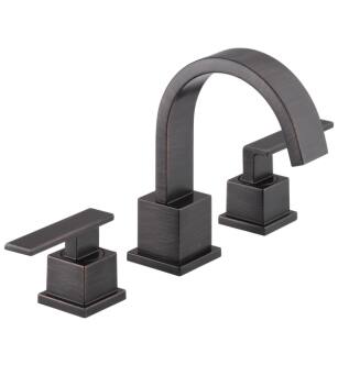 Delta 3553LF-RB Vero 6 3/8" Two Handle Widespread Bathroom Faucet in Venetian Bronze