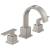 Delta 3553LF-SS Vero 6 3/8" Two Handle Widespread Bathroom Faucet in Stainless Steel