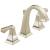 Delta 3551-PNMPU-DST Dryden 6 1/4" Two Lever Handle Widespread Bathroom Sink Faucet with Pop-Up Drain in Polished Nickel