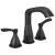 Delta 35776-BLMPU-DST Stryke 6 7/8" Two Handle Widespread Bathroom Faucet with Pop-Up Drain in Matte Black