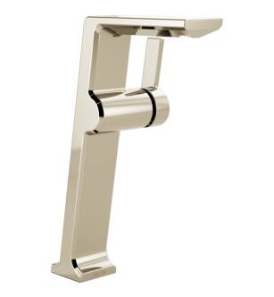 Delta 799-PN-PR-DST Pivotal 10 1/4" Single Handle 1.2 GPM Vessel Bathroom Sink Faucet in Lumicoat Polished Nickel