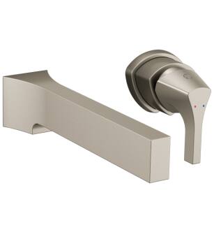 Delta T574LF-SSWL Zura 2 3/4" Single Handle Wall Mount Bathroom Faucet Trim in Stainless Steel