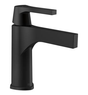 Delta 574-BLLPU-DST Zura 7 1/2" Single Handle Bathroom Faucet - Less Pop Up in Matte Black