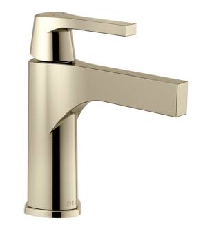 Delta 574-PNLPU-DST Zura 7 1/2" Single Handle Bathroom Faucet - Less Pop Up in Polished Nickel