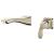 Delta T552LF-PNWL Tesla Single Handle Wall Mount Bathroom Faucet Trim in Polished Nickel