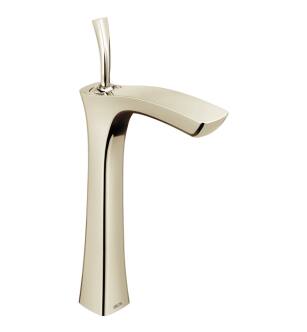 Delta 752LF-PN Tesla 12 7/8" Single Handle Vessel Bathroom Faucet in Polished Nickel