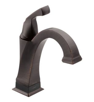 Delta 551T-RB-DST Dryden 8 1/4" Single Handle Bathroom Sink Faucet with Touch2O.xt Technology in Venetian Bronze
