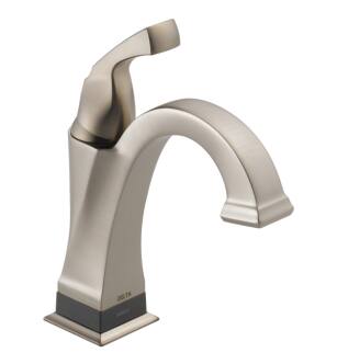 Delta 551T-SS-DST Dryden 8 1/4" Single Handle Bathroom Sink Faucet with Touch2O.xt Technology in Stainless Steel