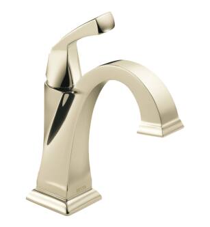 Delta 551-PN-DST Dryden 7 3/4" Single Handle Bathroom Sink Faucet with Pop-Up Drain in Polished Nickel